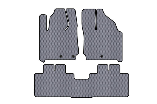 Rubber Floor Mats Carsuit (gray) for Cadillac SRX 2010-2016 - image 1