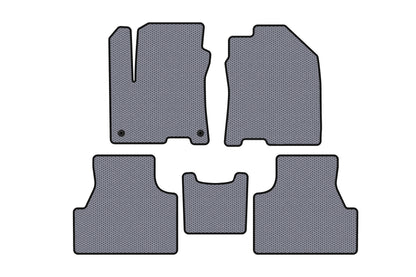 Rubber Floor Mats Carsuit (2019-2020, Electric, Gray) for Hyundai Encino EV 2019- - image 1