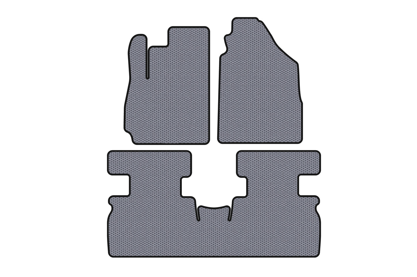 Rubber Floor Mats Carsuit (2 Rows, Grey) for Jetour X70 2018- - image 1