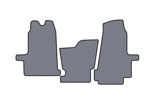 Rubber floor mats Carsuit (2000-2006, automatic, gray) for Ford Transit 2000-2014 - image 1
