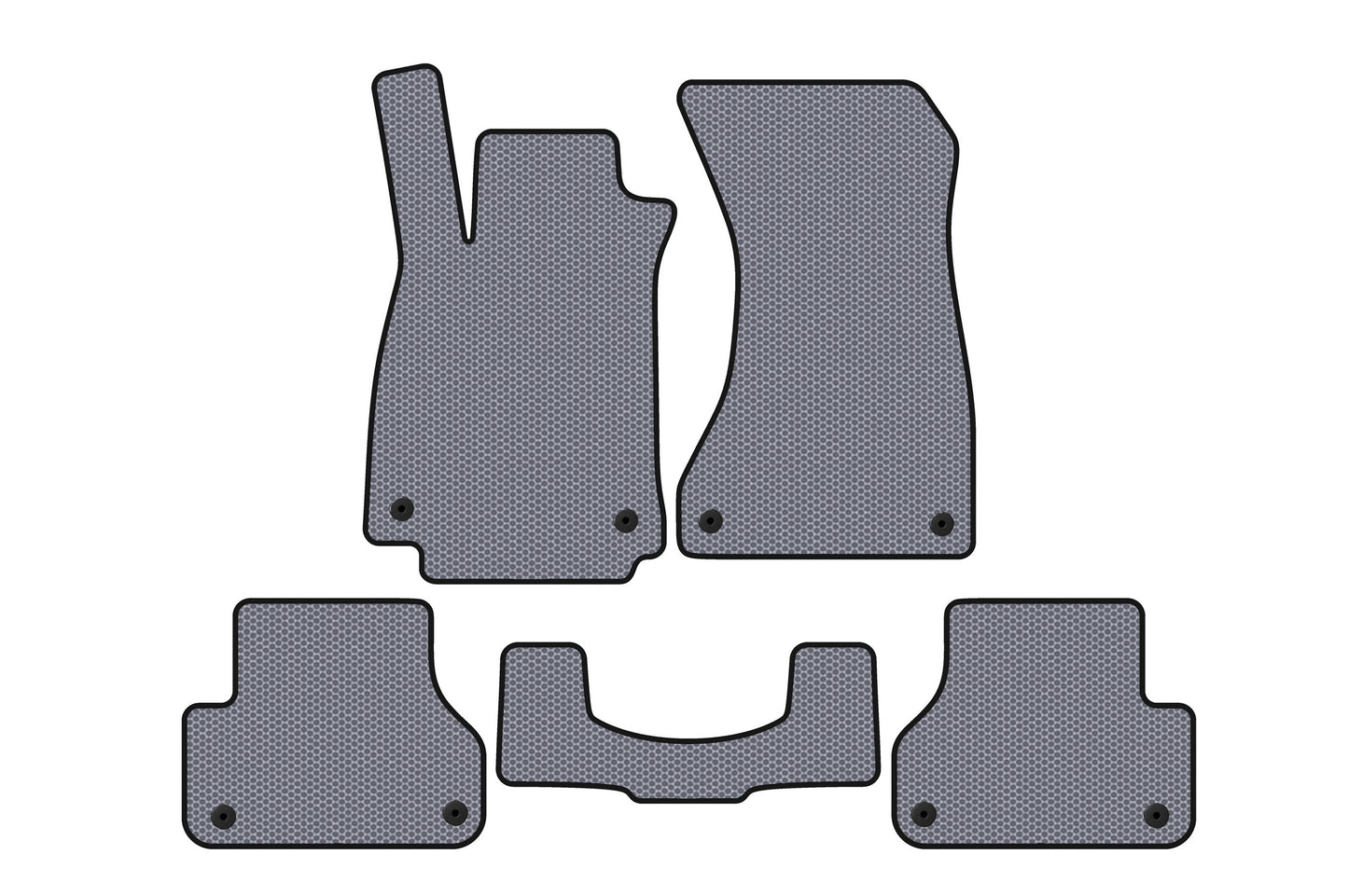 Rubber floor mats Carsuit V1 (Sedan, grey) for Audi A5 2016-2025 - image 1