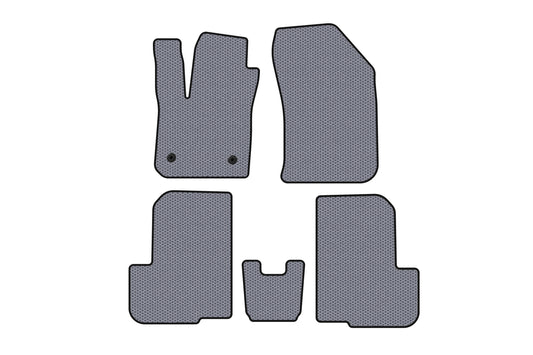 Rubber floor mats Carsuit (2 rows, 7-seater, gray) for Dacia Lodgy 2012-2022 - image 1