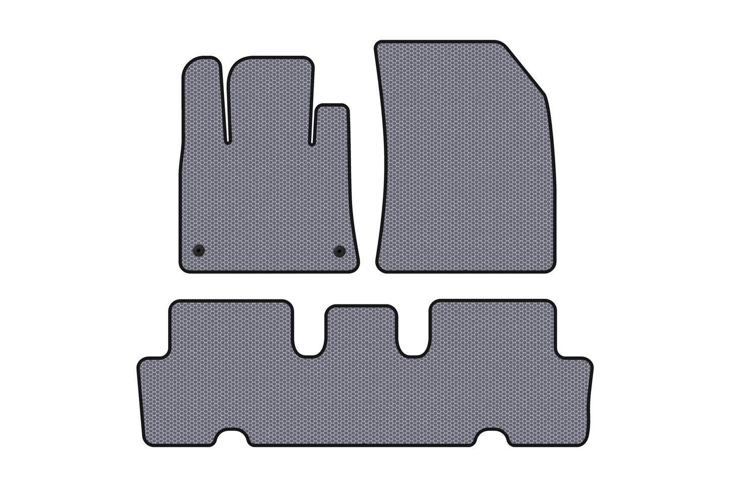 Rubber Floor Mats Carsuit V1 (2 Rows, Grey) for Citroen C-4 Picasso 2013-2022 - image 1