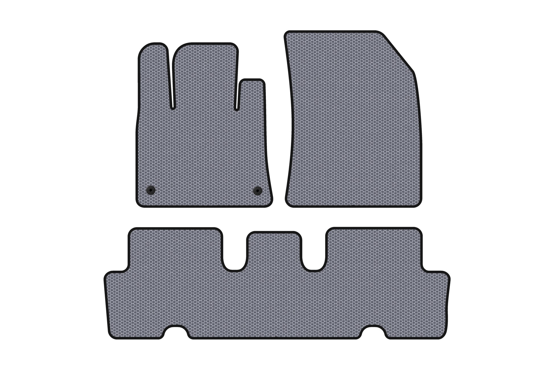 Rubber Floor Mats Carsuit V1 (2 Rows, Grey) for Citroen C-4 Picasso 2013-2022 - image 1