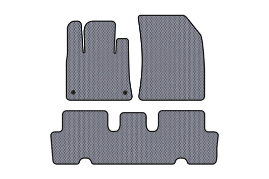 Rubber Floor Mats Carsuit V1 (2 Rows, Grey) for Citroen C-4 Picasso 2013-2022 - image 1