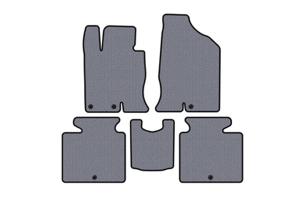 Rubber floor mats Carsuit (SD, Petrol, grey) for Hyundai Grandeur 2011-2017 - image 1
