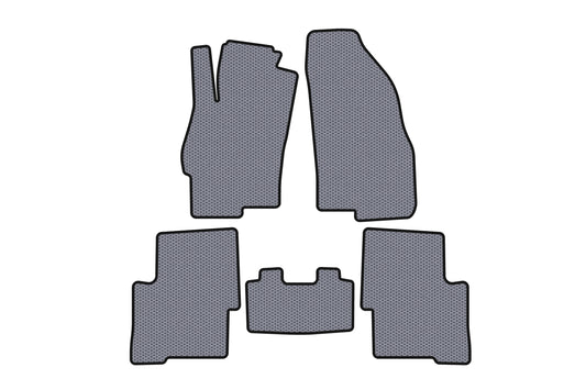 Rubber Floor Mats Carsuit (SD, Gray) for Fiat Linea 2006-2018 - image 1