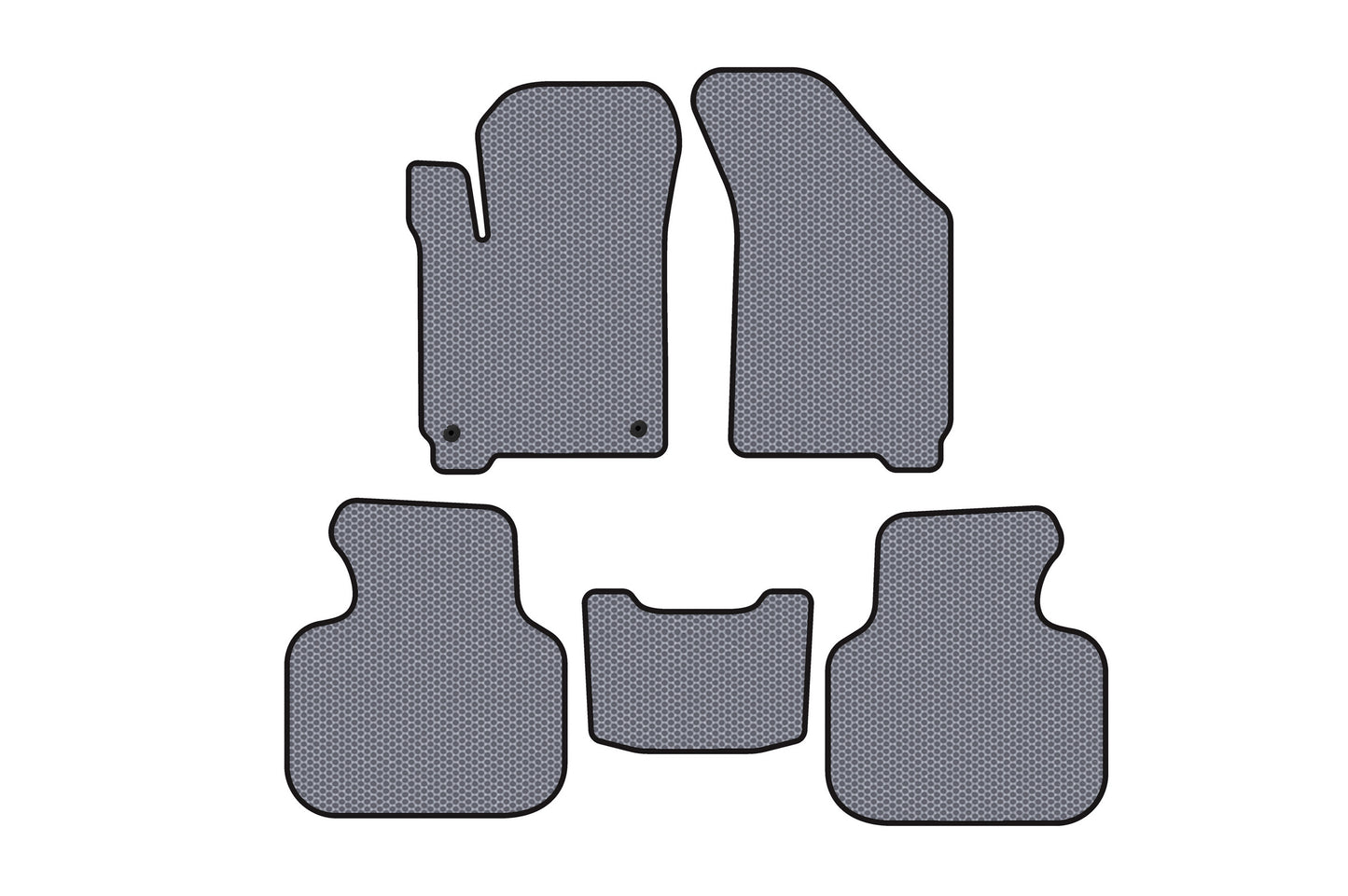 Rubber floor mats Carsuit (2008-2011, gray) for Dodge Journey 2008-2020 - image 1
