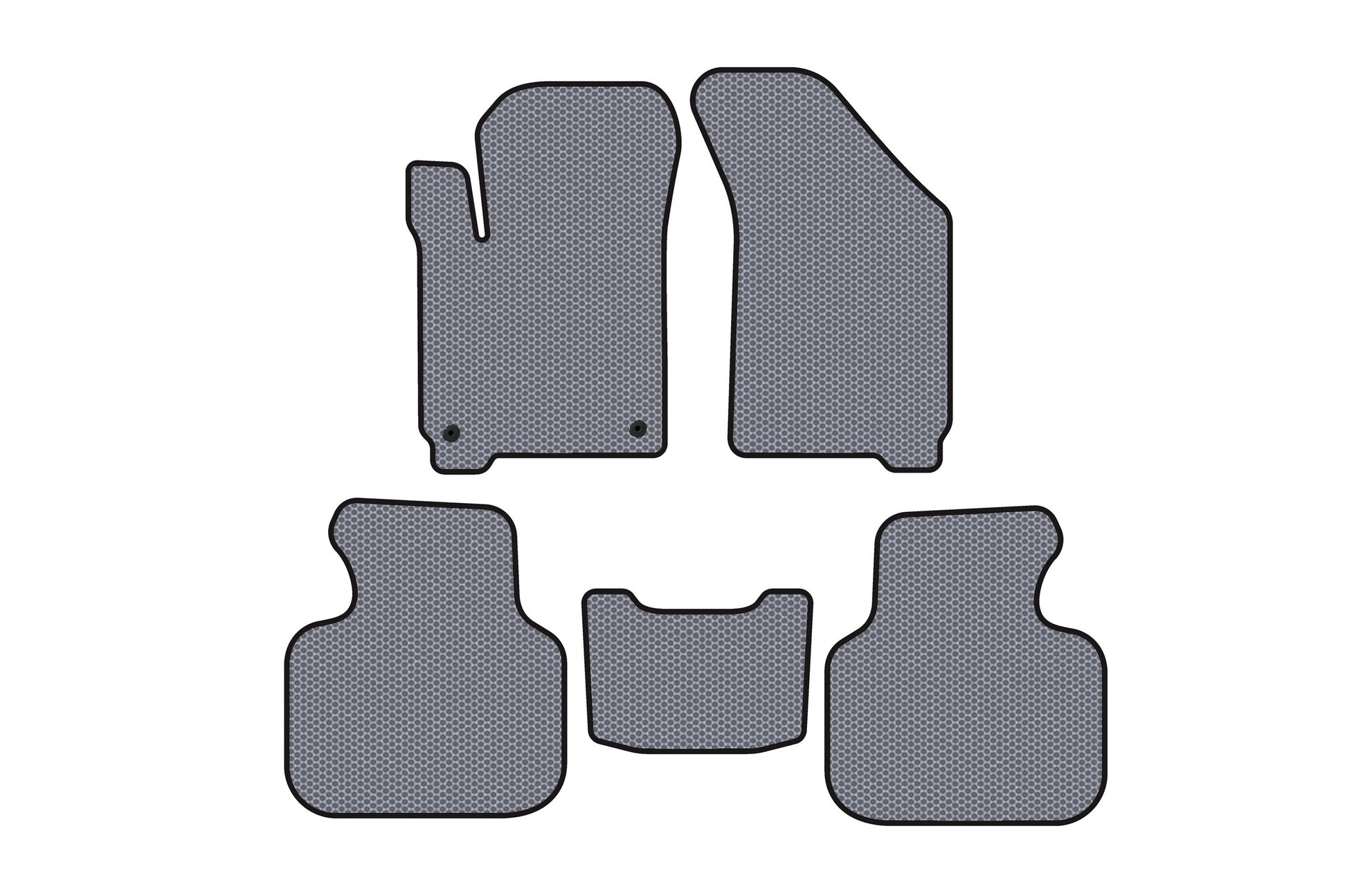 Rubber floor mats Carsuit (2008-2011, gray) for Dodge Journey 2008-2020 - image 1