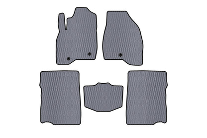 Rubber floor mats Carsuit (2017-2019, 2nd row, 7-seater, gray) for Ford Explorer 2011-2019 - image 1