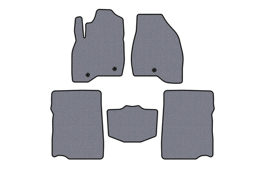 Rubber floor mats Carsuit (2017-2019, 2nd row, 7-seater, gray) for Ford Explorer 2011-2019 - image 1