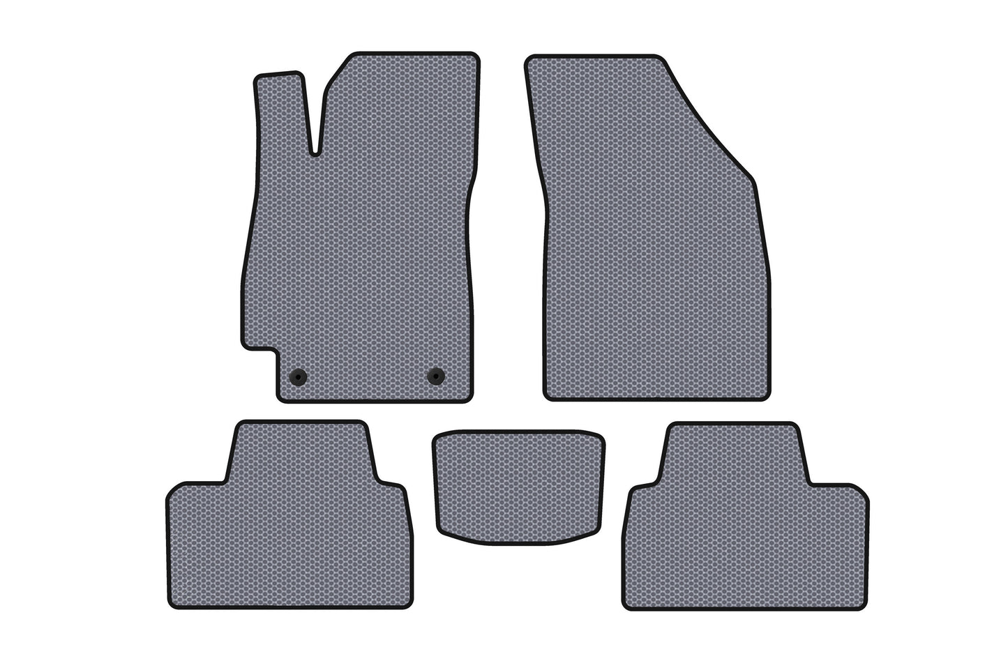 Rubber Floor Mats Carsuit (SD, Gray) for Daewoo Nubira 1997-1999 - image 1