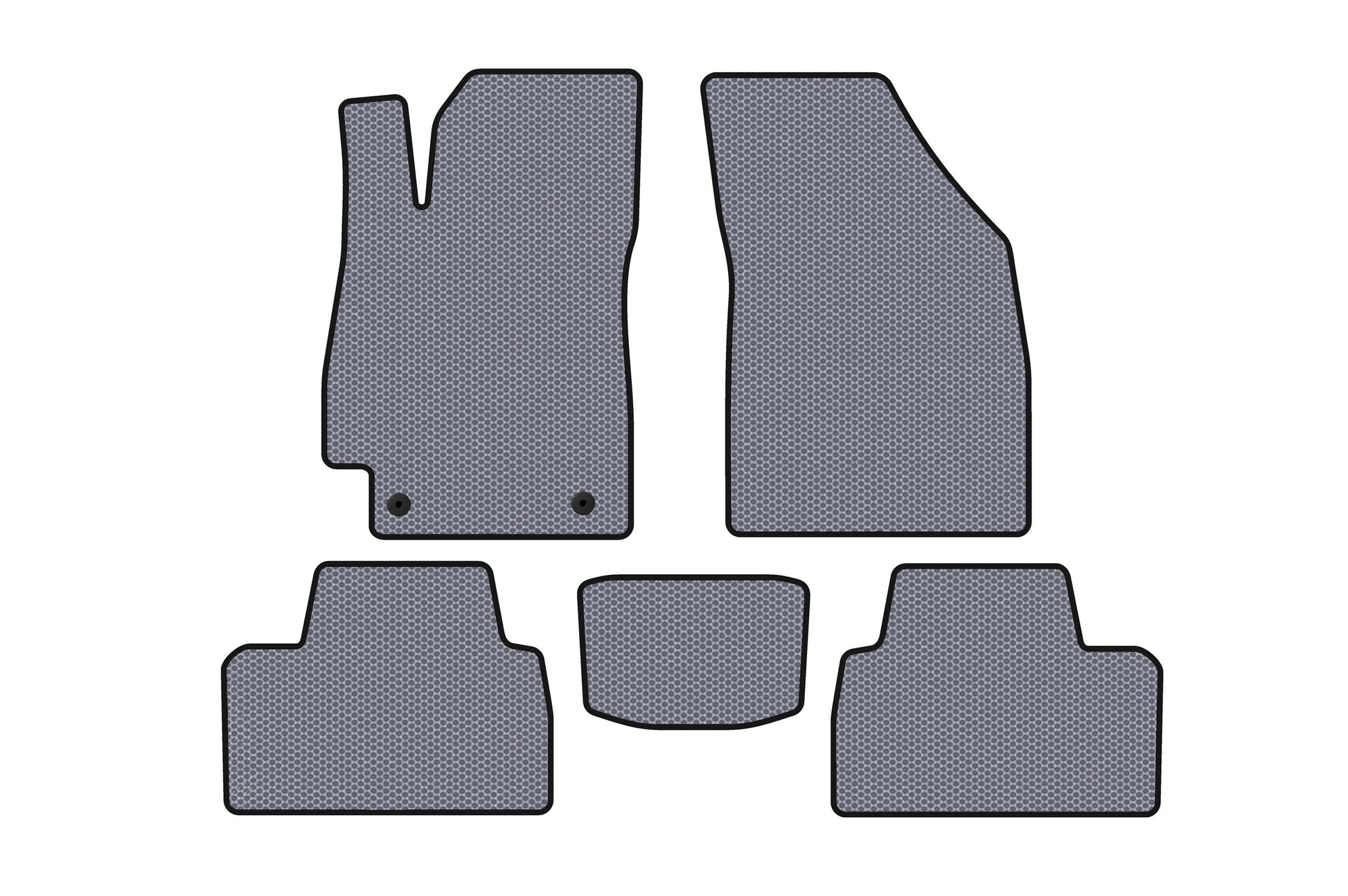 Rubber Floor Mats Carsuit (SD, Gray) for Daewoo Nubira 1997-1999 - image 1