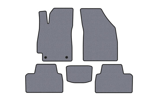 Rubber Floor Mats Carsuit (SD, Gray) for Daewoo Nubira 1997-1999 - image 1