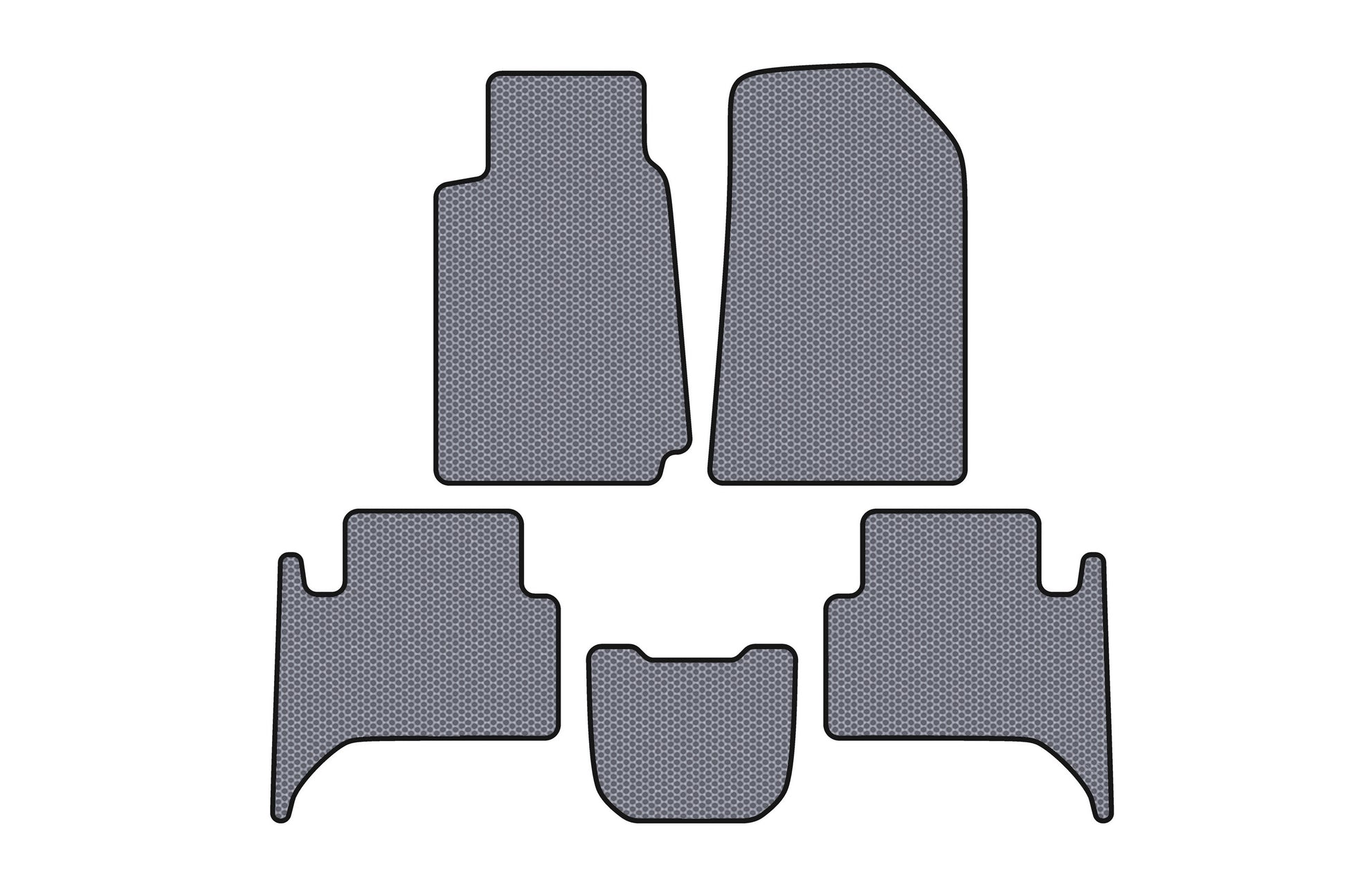 Rubber Floor Mats Carsuit (2 Rows, Grey) for Chevrolet Trailblazer 2012-2019 - image 1