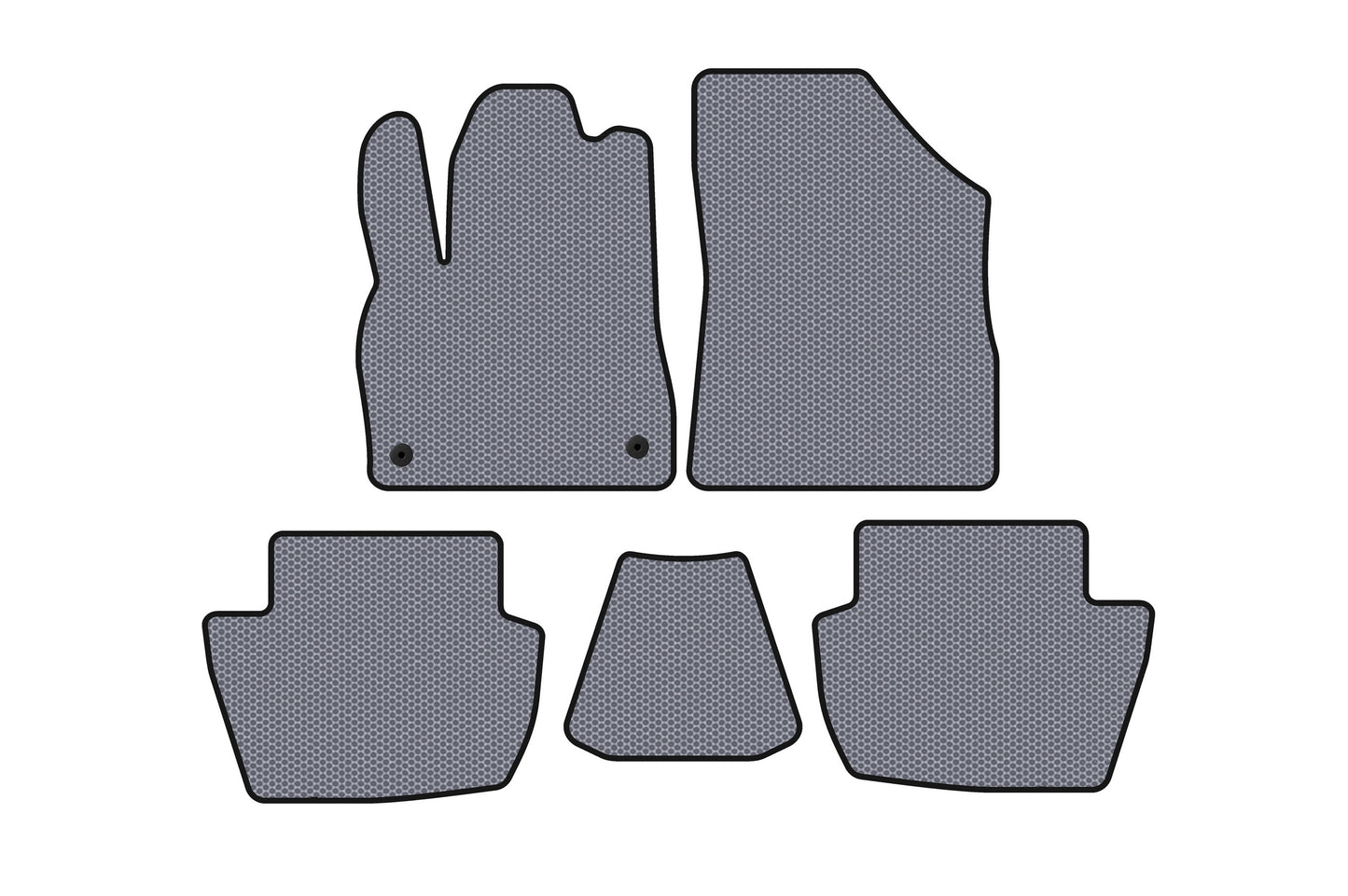 Rubber floor mats Carsuit (HB, Hybrid/AT, gray) for Citroen DS-5 2011-2015 - image 1