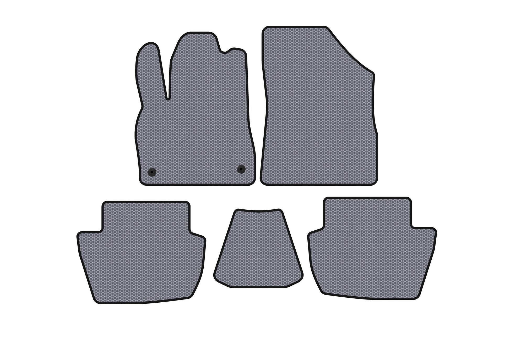 Rubber floor mats Carsuit (HB, Hybrid/AT, gray) for Citroen DS-5 2011-2015 - image 1