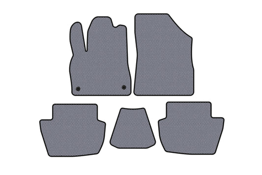 Rubber floor mats Carsuit (HB, Hybrid/AT, gray) for Citroen DS-5 2011-2015 - image 1