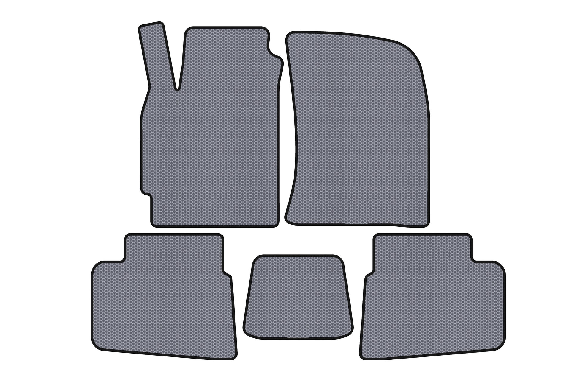 Rubber Floor Mats Carsuit (Gray) for Chevrolet Evanda 2000-2006 - image 1