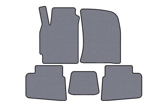 Rubber Floor Mats Carsuit (Gray) for Chevrolet Evanda 2000-2006 - image 1