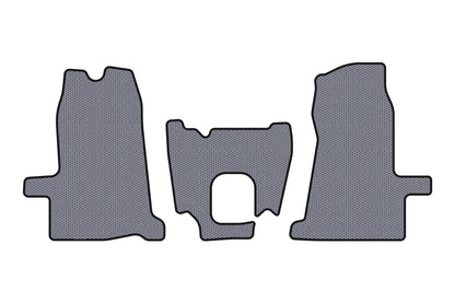 Rubber floor mats Carsuit (2000-2006, 1+1, manual, gray) for Ford Transit 2000-2014 - image 1