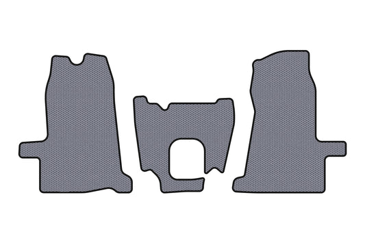 Rubber floor mats Carsuit (2000-2006, 1+1, manual, gray) for Ford Transit 2000-2014 - image 1