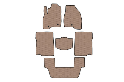 Rubber floor mats Carsuit (2017-2019, 3rd row, 7-seater, beige) for Ford Explorer 2011-2019 - image 1