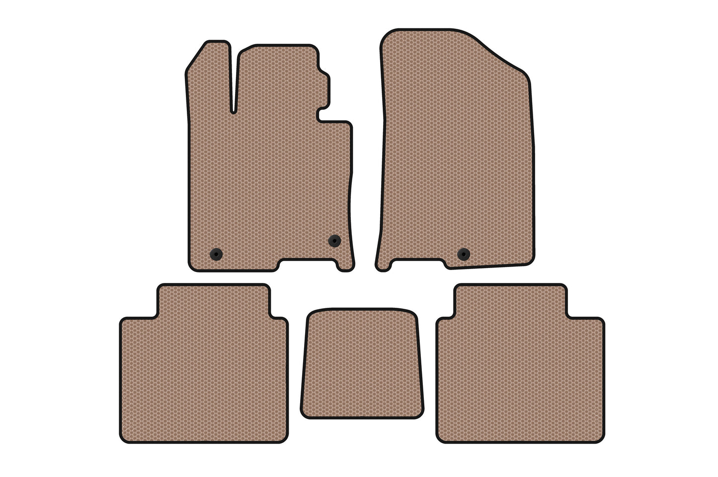 Rubber Floor Mats Carsuit (Beige) for Kia Optima 2016- - image 1