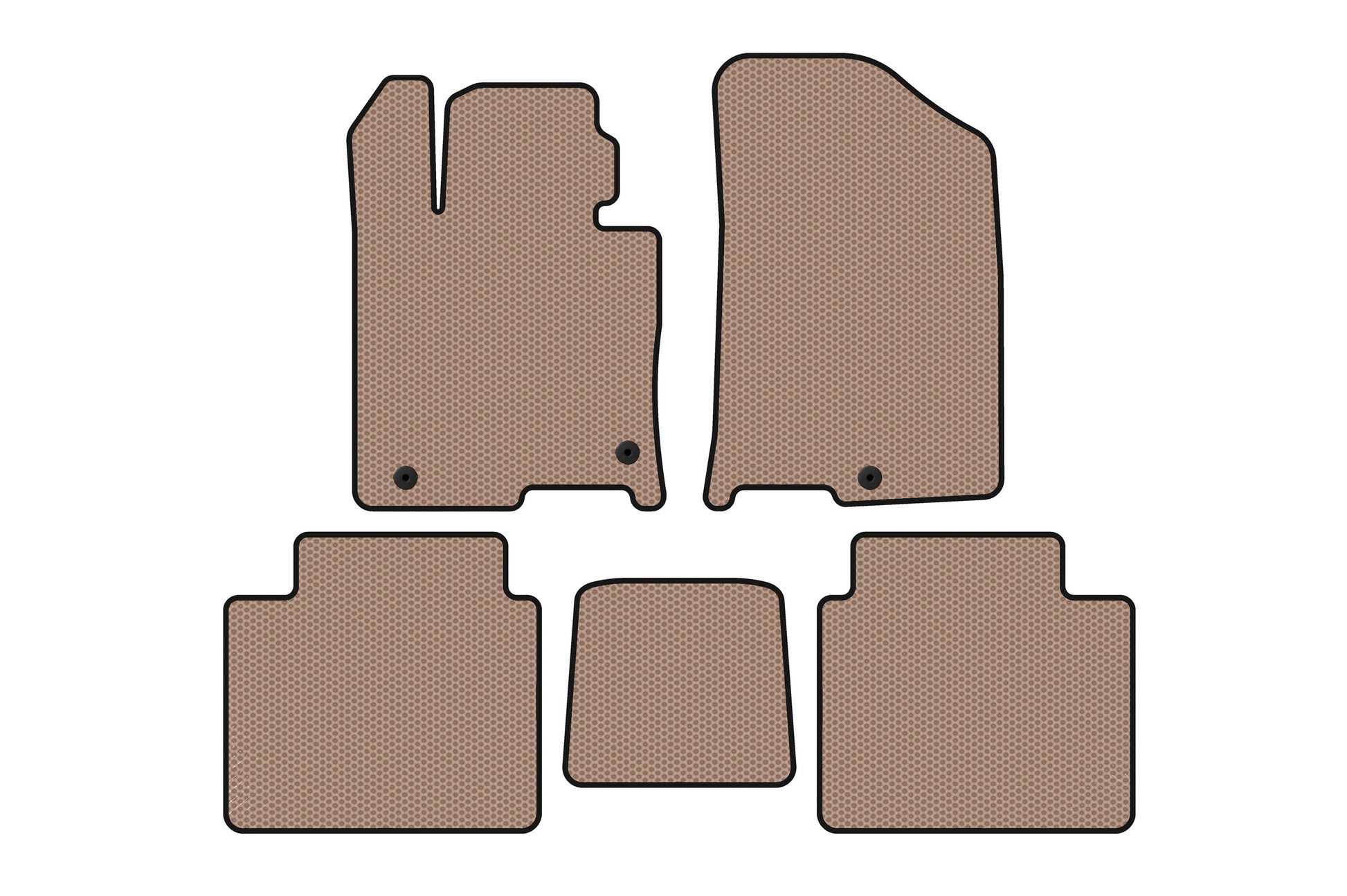 Rubber Floor Mats Carsuit (Beige) for Kia Optima 2016- - image 1