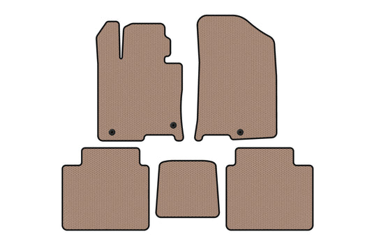 Rubber Floor Mats Carsuit (Beige) for Kia Optima 2016- - image 1