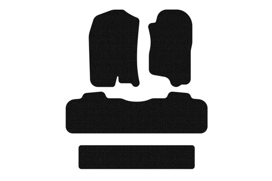 Rubber floor mats Carsuit (3 rows, 2007-2014, black) for Chevrolet Tahoe 2007-2014 - image 1