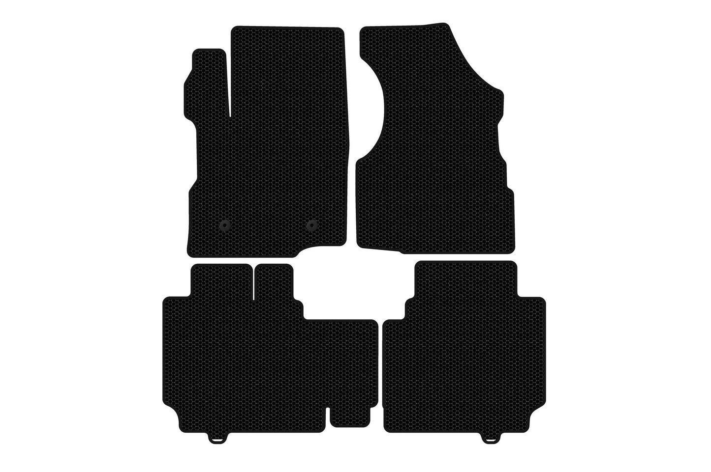 Rubber floor mats Carsuit (2015-2017, black) for Chevrolet Equinox 2009-2016 - image 1