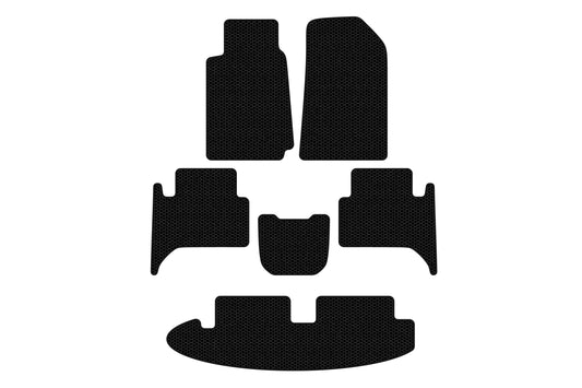 Rubber floor mats Carsuit (3 rows, black) for Chevrolet Trailblazer 2012-2019 - image 1