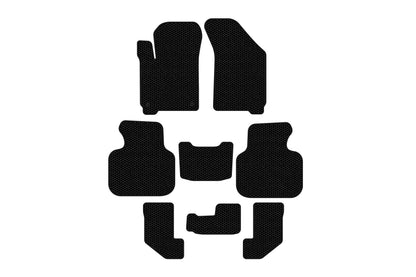 Rubber floor mats Carsuit (2008-2011, 3 rows, black) for Dodge Journey 2008-2020 - image 1