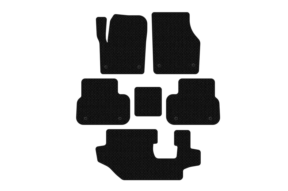 Rubber floor mats Carsuit (2014-2019, 3 rows, black) for Land Rover Discovery Sport 2014- - image 1