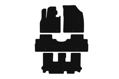 Rubber floor mats Carsuit (3 rows, 8-seater, black) for Hyundai Palisade 2018-2025 - image 1