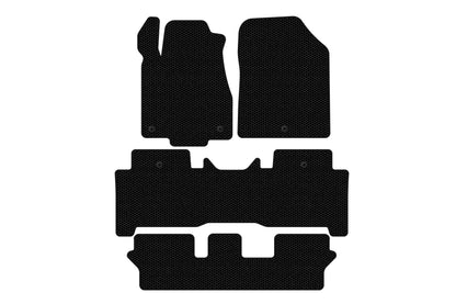 Rubber floor mats Carsuit (3 rows, black) for Acura MDX 2007-2013 - image 1