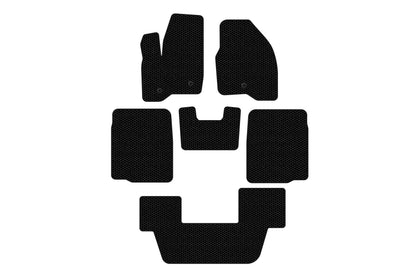Rubber floor mats Carsuit (3 rows, 2011-2015, black) for Ford Explorer 2011-2019 - image 1