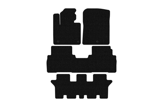 Rubber Floor Mats Carsuit (3 Rows, 7-Seater, Black) for Kia Sorento III UM 2014-2020 - image 1