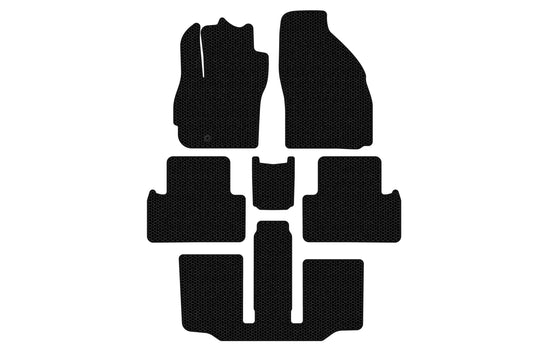 Rubber Floor Mats Carsuit (3 Rows, 7-Seater, Black) for Mazda 5 2005-2009 - image 1