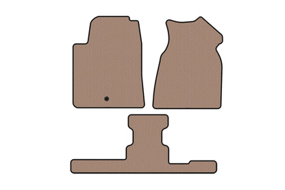Rubber floor mats Carsuit (1+3 row, 2013-2017, beige) for GMC Acadia 2006-2017 - image 1