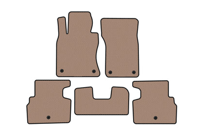 Rubber floor mats Carsuit (SD, beige) for Infiniti Q50/Q60 2013-2024 - image 1