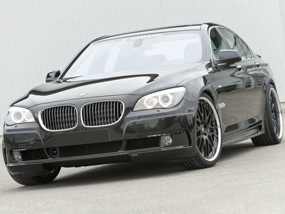 Kidney Grilles 1 Bar (Gloss Black with Chrome Trim) for BMW 7 Series F01/F02 2008-2015 - image 4