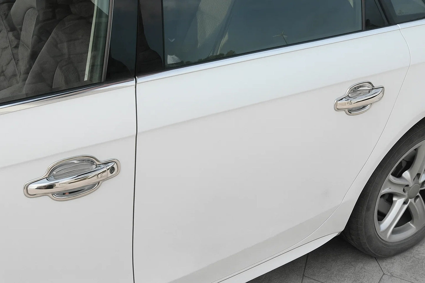 Chrome Door Handle Covers with Buttons (4 pcs, Stainless Steel) for Audi A5 2007-2015 - image 5