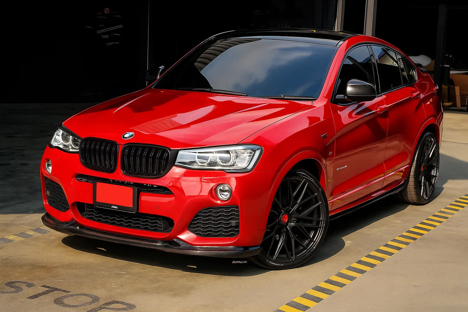 Kidneys M-Look (black matte) for BMW X4 F26 2014-2018 - image 1