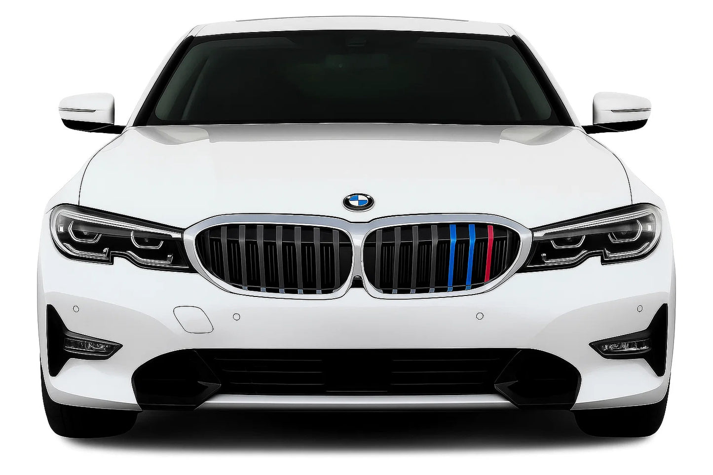Kidney Grilles 1 Bar (2018-2022, M-Color with Chrome Trim) for BMW 3 Series G20/G21 2018- - image 1