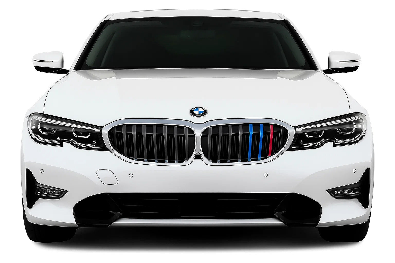 Kidney Grilles 1 Bar (2018-2022, M-Color with Chrome Trim) for BMW 3 Series G20/G21 2018- - image 1