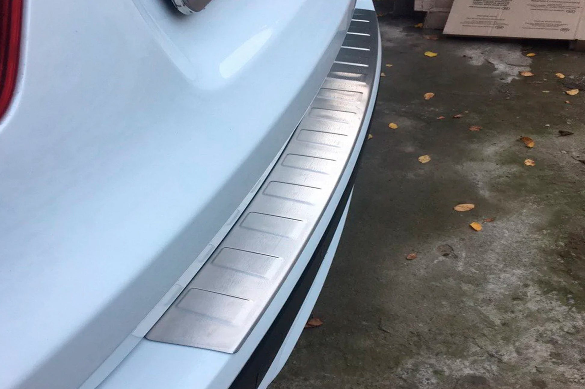 Stainless Steel Rear Bumper Protector OmsaLine (matte, stainless) for BMW X3 F25 2011-2018 - image 3