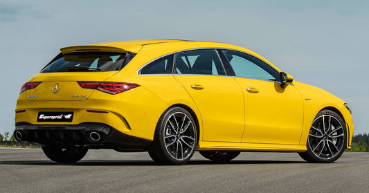 Rear diffuser with exhaust tips (CLA35 design) for Mercedes CLA C118 2019- - image 1