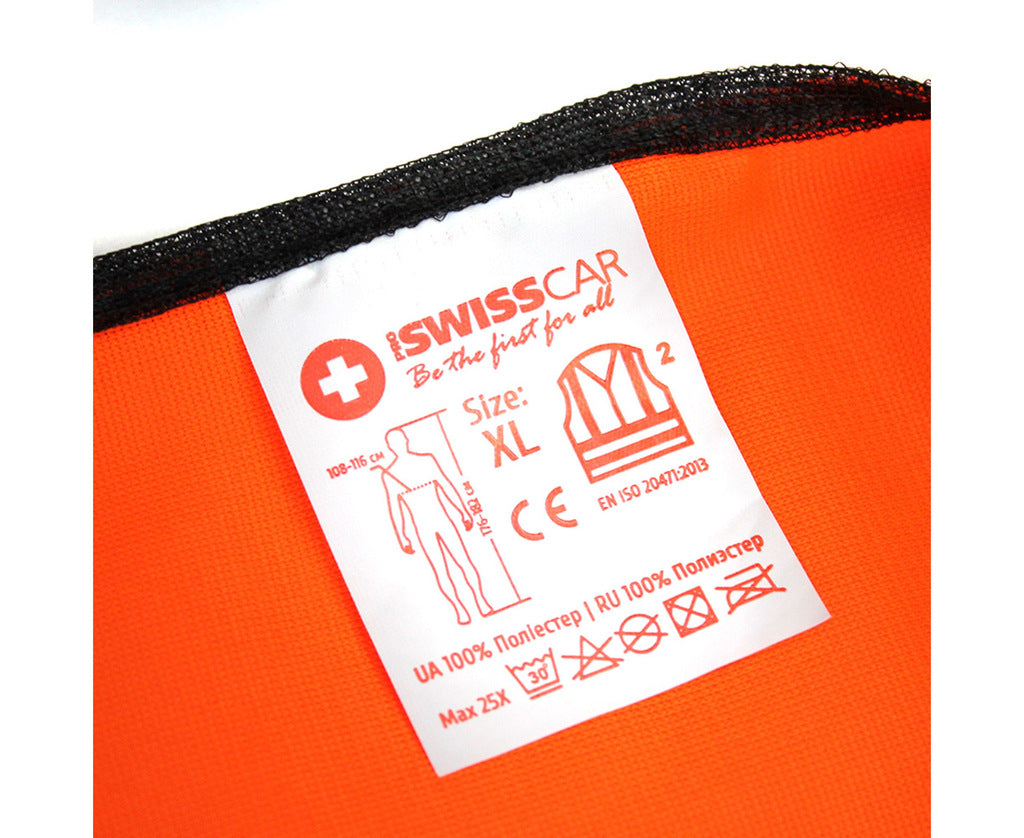 Safety Vest XL Orange WV-004 PROSWISSCAR - image 2